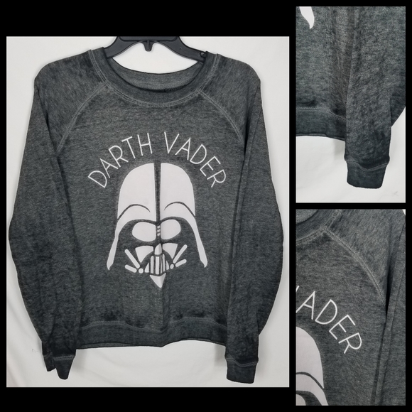 Star Wars Tops - Darth Vader crew neck sweat shirt gray size Small